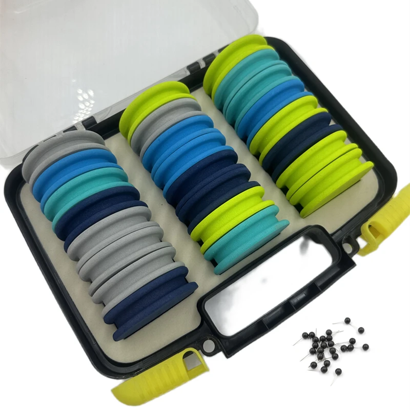 EVA-Schaumstoffspulen 24 Stück Karpfenangel-Rig-Wickler Schnur- und Vorfachwickler mit Stiften Drahtbrett Schnurwickelbrett Haken-Rig-Aufbewahrung Pesca – Detail 1