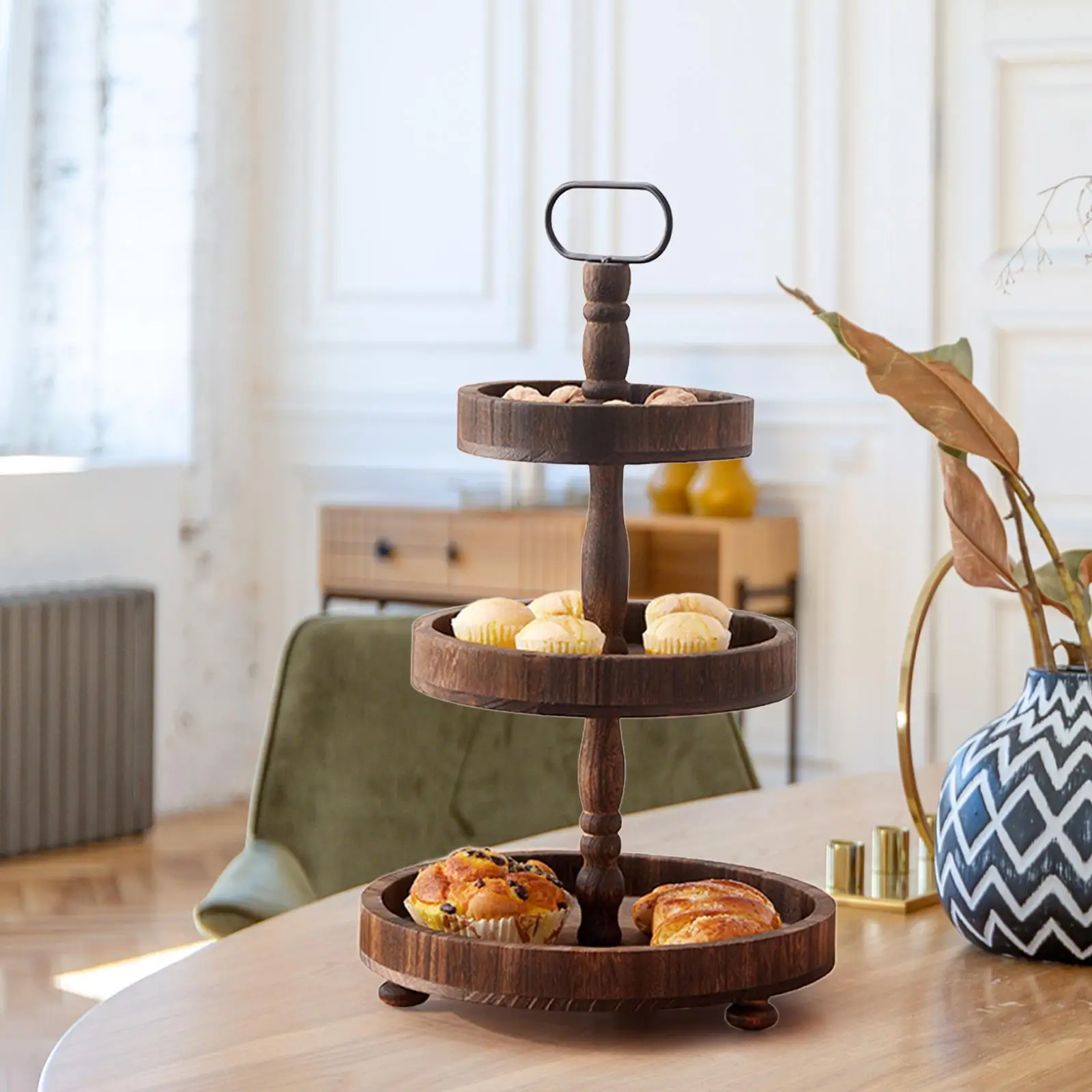 3-Tier Wooden Cake Stand 2