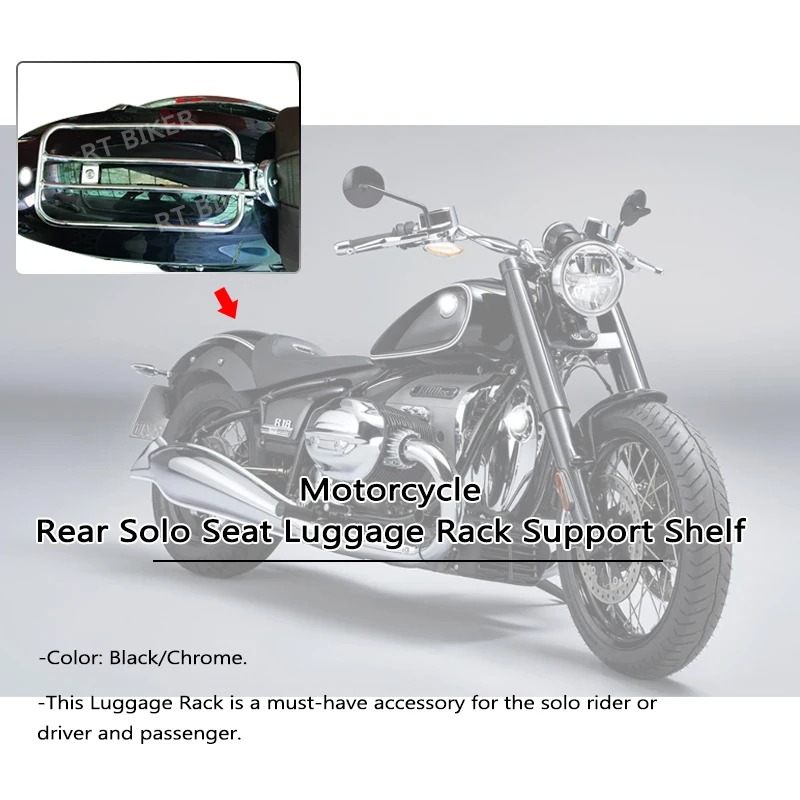 Steel Rear Rack For R18 Lorababer Motorcycle Rear Rack For BMW R18 ...