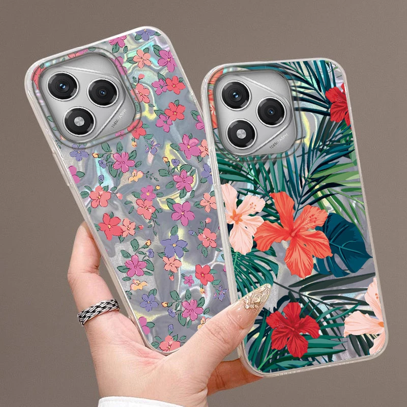 Summer Colorful Flower & Butterfly Girl Phone Case