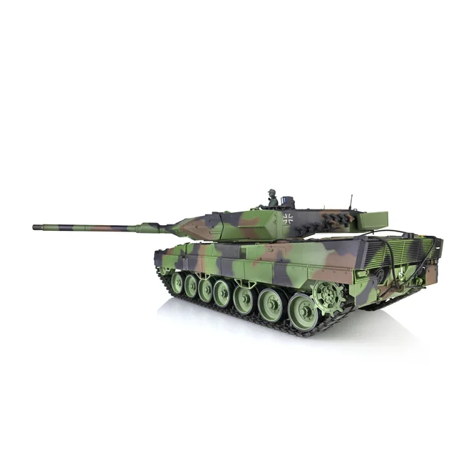 2.4Ghz HENG LONG 1/16 7.0 Plastic Leopard2A6 RC Tank 3889 W/ 360 Rotation Turret BB Shoot Unit Track Gearbox Toys TH17575-SMT4 3