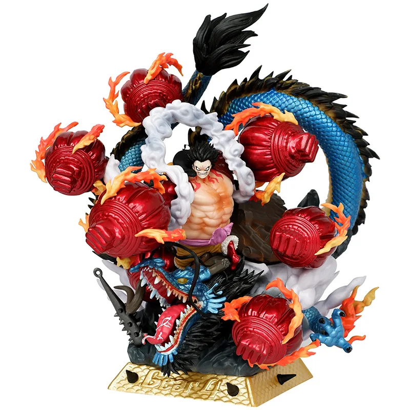 

Фигурка вано, 26 см, экипировка, 4 Луффи против Kaido Dragon, решающая битва, фигурка гатка, модель из ПВХ, коллекционные игрушки с орнаментом