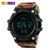 SKMEI 1384 Soft Clock For Male reloj hombre with Shockproof 2 Time  Sport Watch Stopwatch Count Down Mens Digital Watches 5
