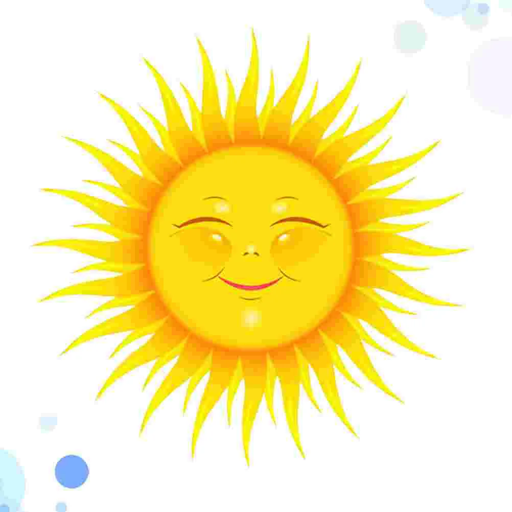 Creative Cartoon Sun Wall Sticker Bedroom Living Room Unique Wallpaper Adhesive Vinyl PVC Home Decor