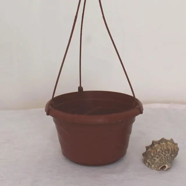 5Db Tartós Kerek Műanyag Klorofitum Virág Edény Függő Virágpot Növény Kosár Kerti Erkély Ültetvények Dekoráció Ültetvényes - Image 5