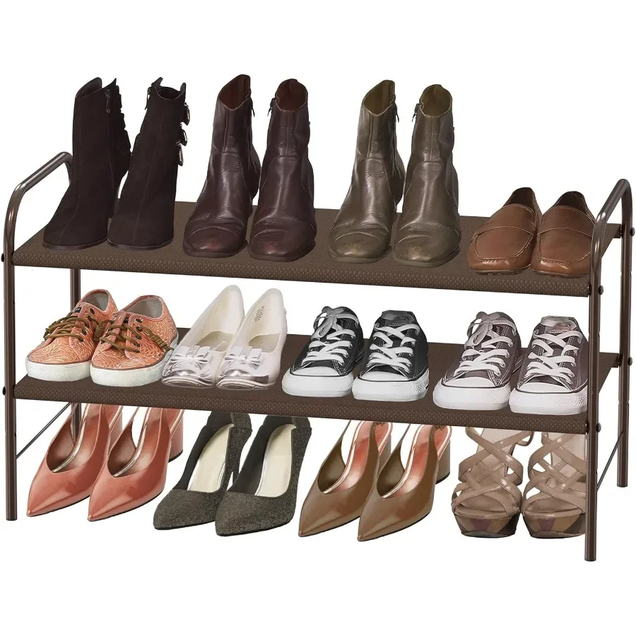 2Tier Shoe Rack Storage Organizer Bronze
