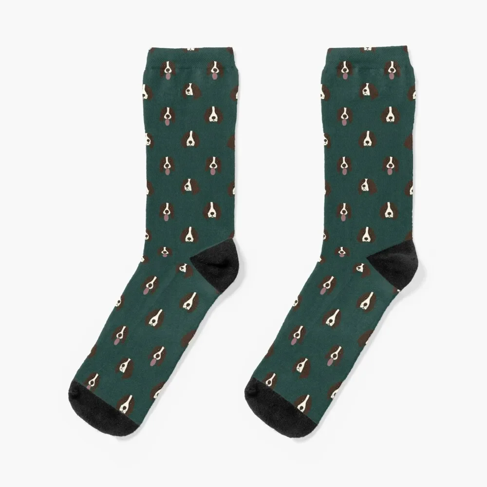 

Носки Springer Spaniel с рисунком, спортивные, новогодние, мужские, женские