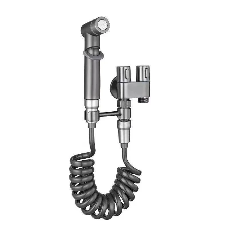 Bidet toilet sprayer set spray water bathroom handheld bidet sprayer toilet shower double outlet angle valve toilet accessories 5