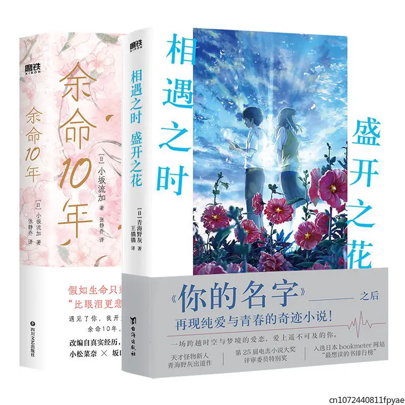 

Genuine manga novel book [2 volumes in total] Remaining 10 years of life+blooming flower when meeting Japanese youth literature