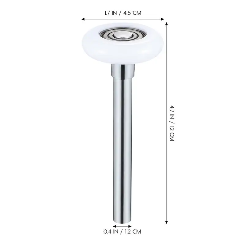 Sliding Door Roller 120mm Heavy Duty Nylon Garage Door Wheel Ball Sealed Bearing With Stem Rotate Quiet