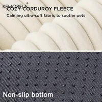 Lit orthopédique en peluche pour chien, matelas avec soutien à haute résilience, lit moelleux pour animaux de compagnie toutes saisons, pour chiens de taille moyenne et grande, pour chambre à coucher 4