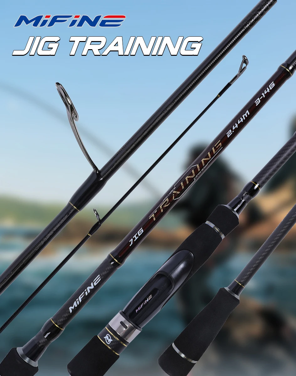 MIFINE JIG TRAINING Spinnrute CW3-14g/5-21G/ 7-28g/10-42g/12-56g/20-85g Zander Pike Bass Angelrute Schnelle Hohl Spitze Köder Stange – Detail 1