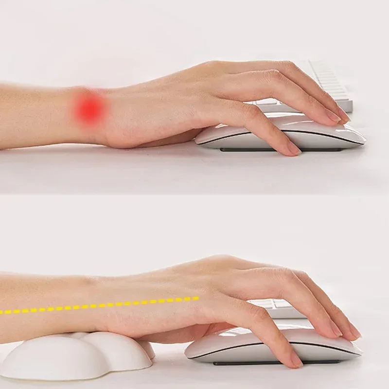 Silicone mouse pad, solid color table mat, keyboard stand, wrist support, cloud-shaped hand pillow, wrist protection pad