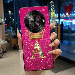 Vibrant Shockproof Soft Phone Case with Crown Letter Design for ZTE Nubia Focus 5G (HEI - TPU3A)