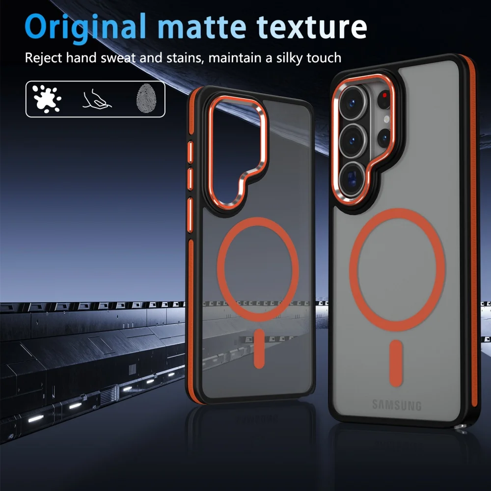 Magnetic Shockproof TPU Hybrid Armor Case - Ultra Protective Skin Sensory Design