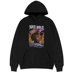 Rapper Juice WRLD Print Pattern Hoodie Men Women Comfortable All-match Hoodies Man Oversized Hip Hop Sweatshirt Mens Streetwear