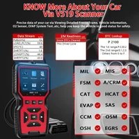 V519 Professional OBD2 Scanner - USB-powered, real-time data diagnostic tool for checking engine lights in most cars - Image 6