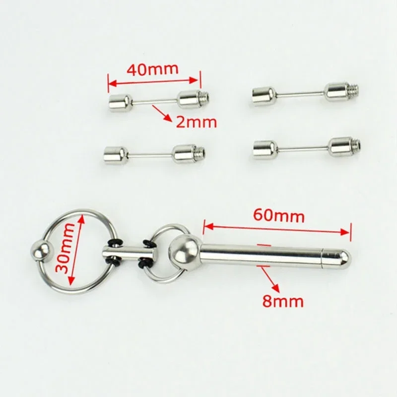Sex Toys for Man Penis Plug 230mm Long Stainless Steel Urethral Cathete Dilator Male Masturbator Penis Inserts