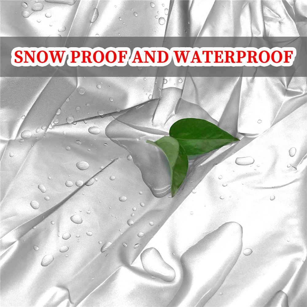 Waterproof Silver Snowmobile Cover Universal Dustproof Anti UV