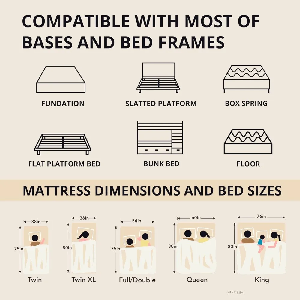 12 Inch King Memory Foam Mattress for Back Pain, Cooling Gel Mattress Bed in a Box, Made in USA, CertiPUR-US Certified