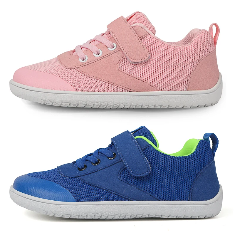 Kids Brede Blotevoetenschoenen Jongens Meisjes Minimalistische School Wandelschoenen Trail Running Schoenen Wandelen Sneaker, Paars, 9 UK Child Wide