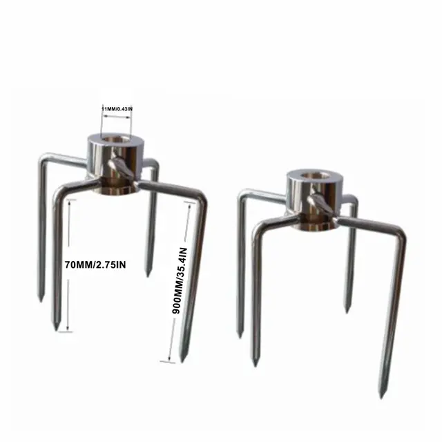 1Db Hordozható Bbq Rotisserie Villa Rozsdamentes Acél Nyárs Villák Faszén Csirke Grill Sült Hús Grillezés Szerszám - Image 6