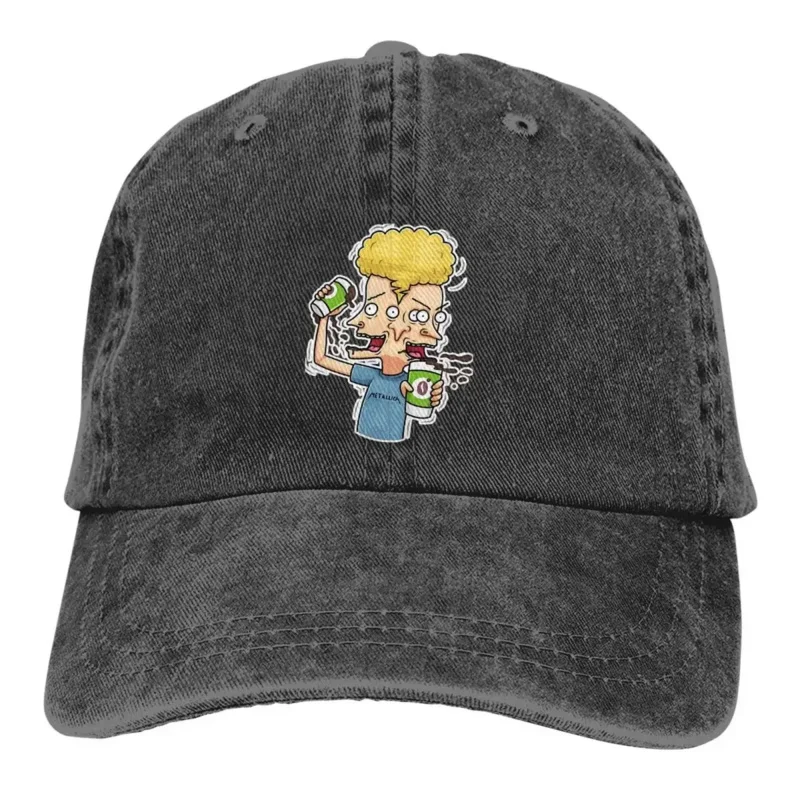 

Бейсболка Beavis на пуговицах, саркастическая мультяшная многоцветная Кепка с заостренным козырьком для мужчин и женщин, ковбойская Кепка, занятые бейсболки, кепки с защитой козырька