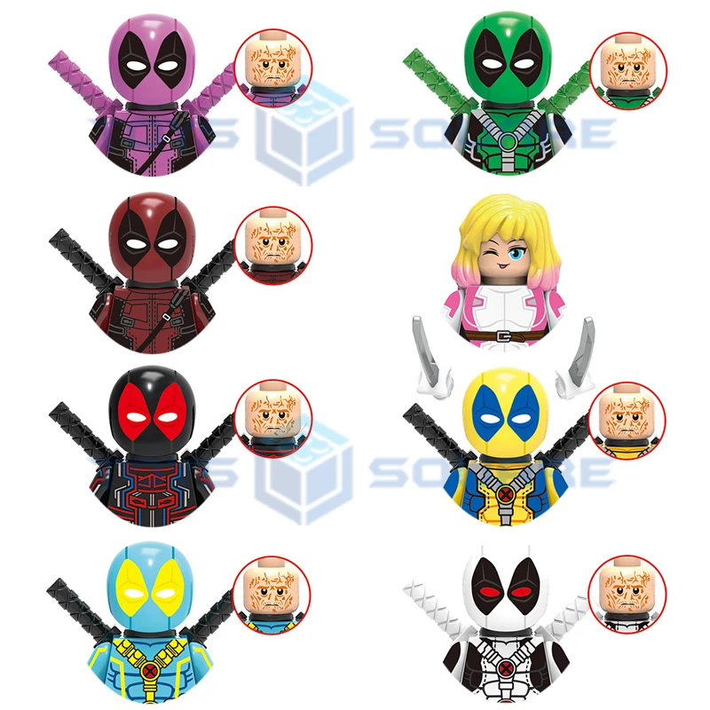 The Gwenpool Wade Winston Wilson Model Blocks Moc Bricks Set Regali Giocattoli Per Bambini X0302