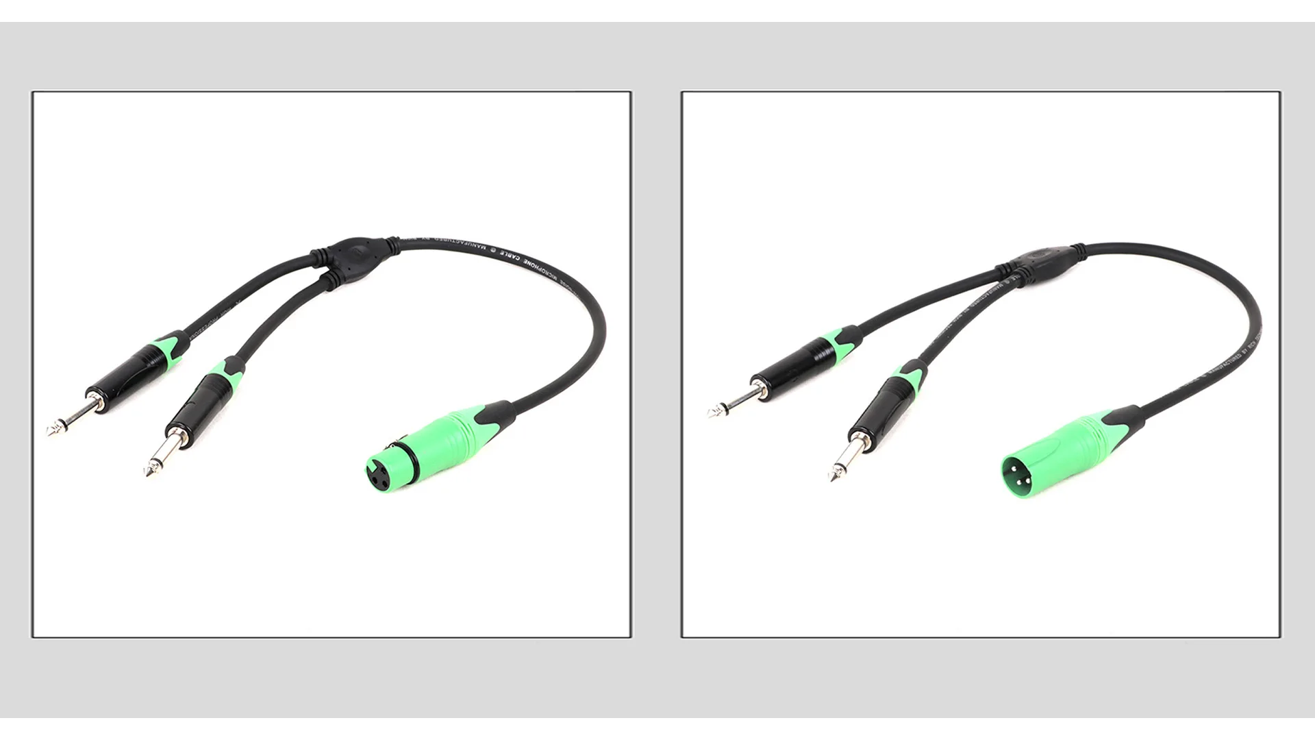 0,3 M-25M 3-poliges xlr-Stecker/Buchse auf zwei 6.35(1/4) Monomikrofon-Patchkabel xlr zu doppeltem 6,5 y Splitter zu xlr Audio adapter kabel – Detail 9