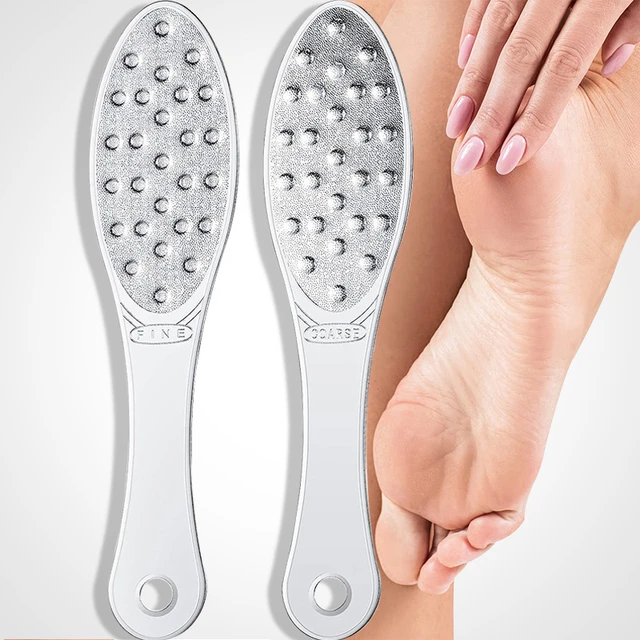 Stainless Steel Foot Scraper Metal Foot File Double SidedCallus Remover  Professional for Wet or Dry SkinPedicure Tool Heel - AliExpress