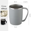 1PC Stainless Steel Mouthwash Cup Toothbrush Cup with Handle Wash Cup Premium Sense Couple Model Bathroom Accessories 5