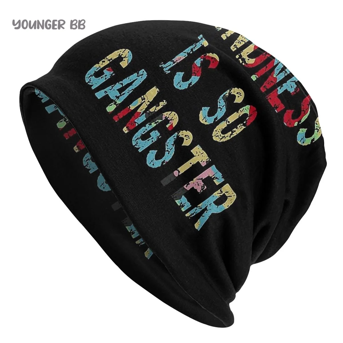 

Camouflage Men Women's Beanie Hats Kindness Is So Gangster Camo Knitted Hat Hip Hop Earmuff Bonnet Street Skullies Beanies