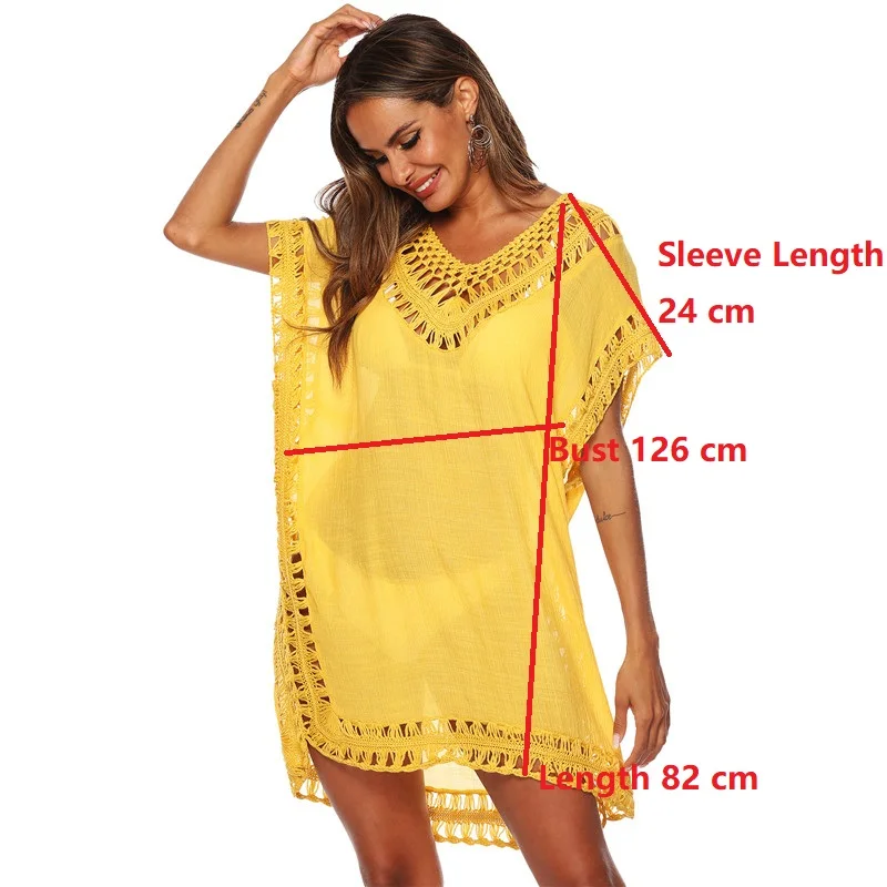 Tunic Beach Swim Cover up For Women Black Sarong Pareo Femme Pareos Summer Dress Tunica playa mujer Swimsuit Cover-up Beach Cover