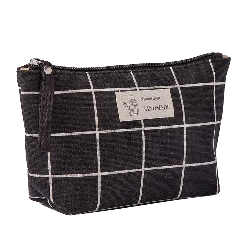 Cosmetic Bag Canvas Portable Zipper Makeup Bags Female Purses Pencil Case Toiletries Storage Wash Bag cosmetic bag,cosmetic storage bag,toiletry bag,makeup bag,cosmetic case