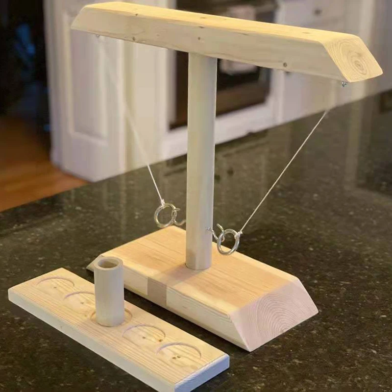 Kids Adults Ring Toss Tables Games Home Party Family Social Strategy Drinking Games Funny Wooden Shot Board Outdoor Bars Games - Image 5