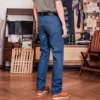 B01-0001B RedTornado Super Heavy Weight 15oz Indigo Selvage Washed Pants Sanforised Thick High Waist Raw Denim Jean 2
