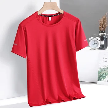 9xl Large Plus Size Quick Dry Short Sleeve T Shirt Gym Jerseys Fitness Trainer Running T-Shirt Teenager Breathable Sportswear 5