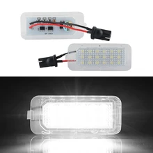 

White LED Car License Plate Number Lights For Lincoln MKC Ford Transit Connect 2014-2019 Ford Transit 150/250/350HD 2015-2019