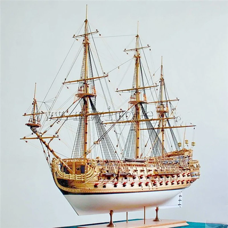 1 Set 1:100 Halcon Houten Zeilboot Modèle Kit De B... – Grandado