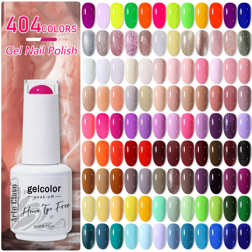 Arte Clavo Gel Nail Polish - 400 Colors