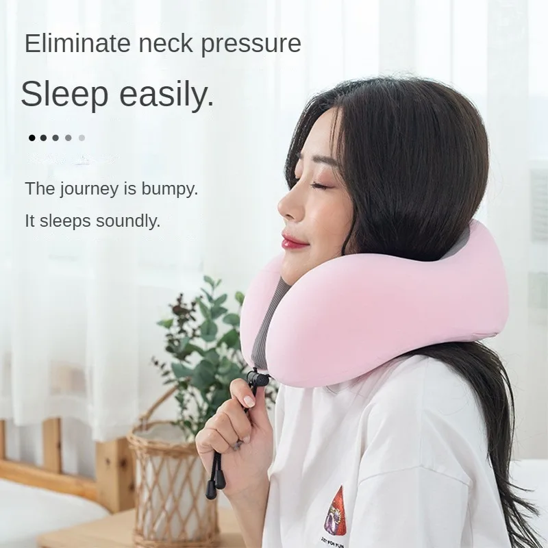 U-shaped Pillow Travel Sleeping Airplane Neck Pillow Long-distance High-speed Rail Car Neck Memory Foam U-shaped