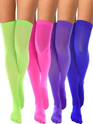 2022Candy Color Thigh High Stockings Sexy Cosplay Women Warm Stocking Nightclub Elastic Medias for Sexy Lingerie Knee High Socks