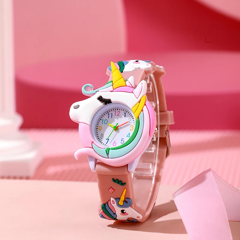 New Fashion Casual Cartoon Children Silicone Watch Women