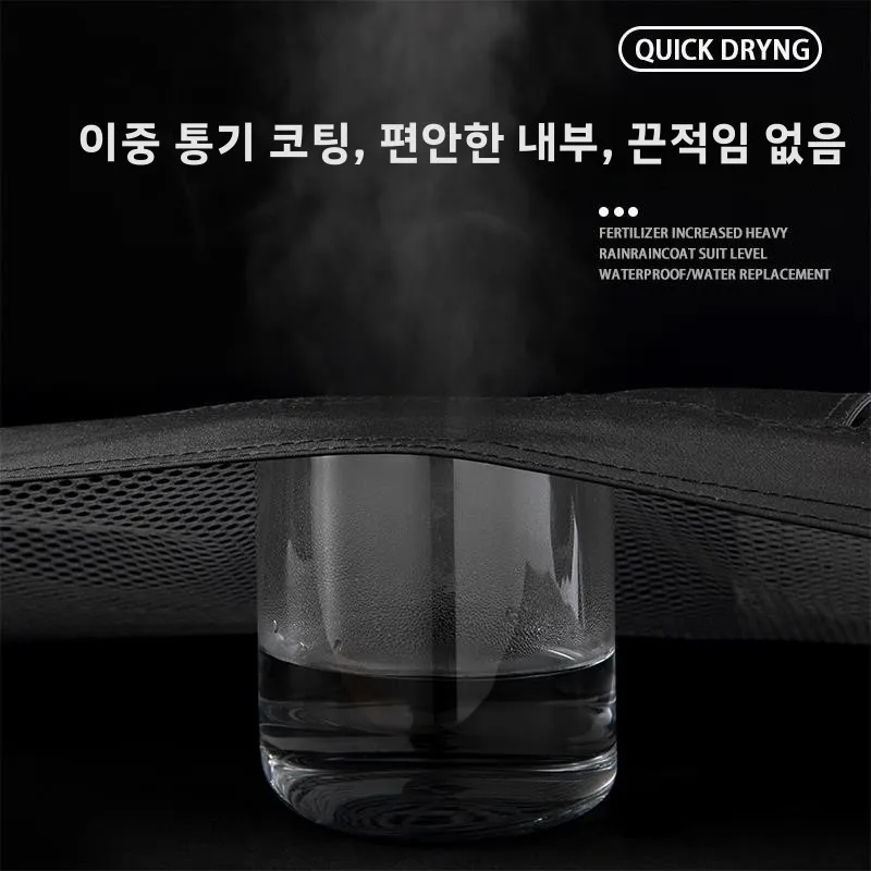 대형 남성용 레인슈트 레인코트 및 레인팬츠 세트 전신 오토바이 라이딩 방수 의류 (폭우용)