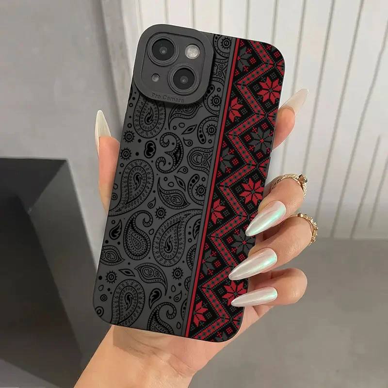 Vintage Totem Pattern Shockproof Soft Phone Case