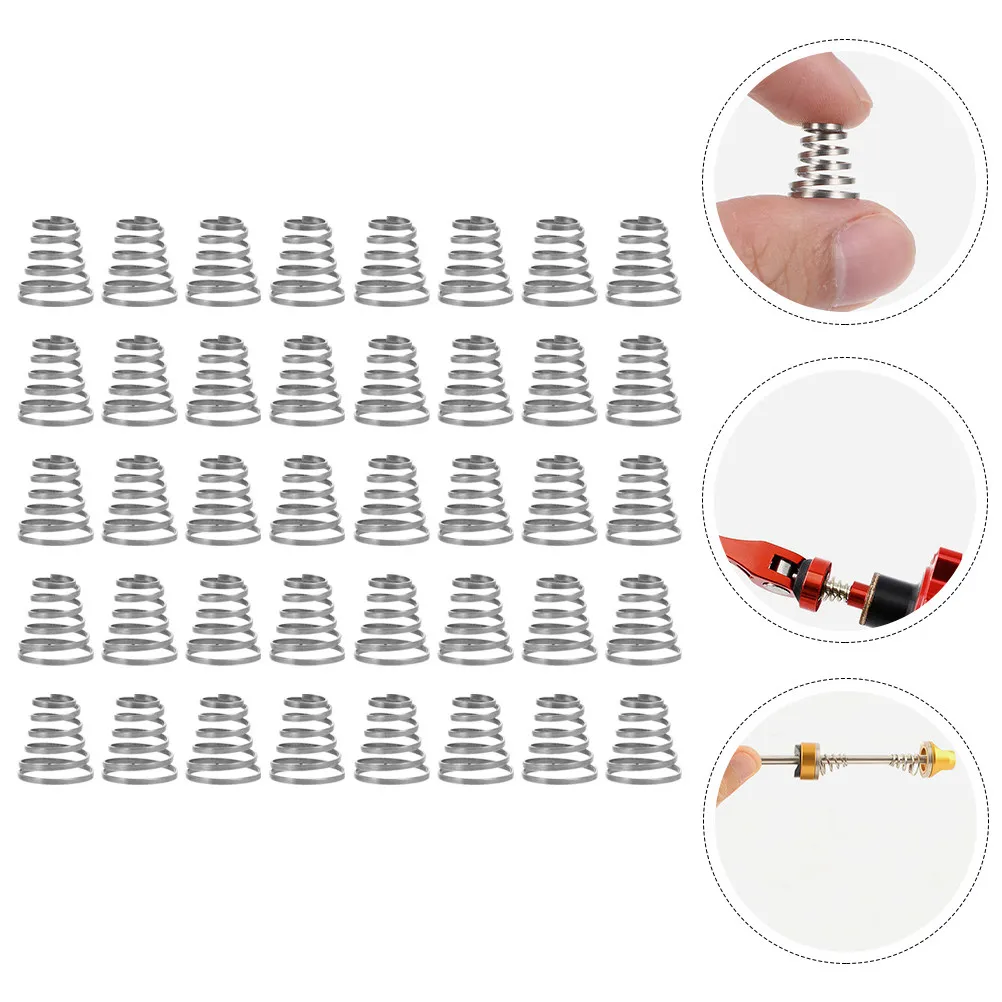 100Pcs 범용 퀵 릴리스 자전거 스프링 스테인레스 스틸 휠 허브 꼬치 스프링 안전 장착 자전거 교체 부품