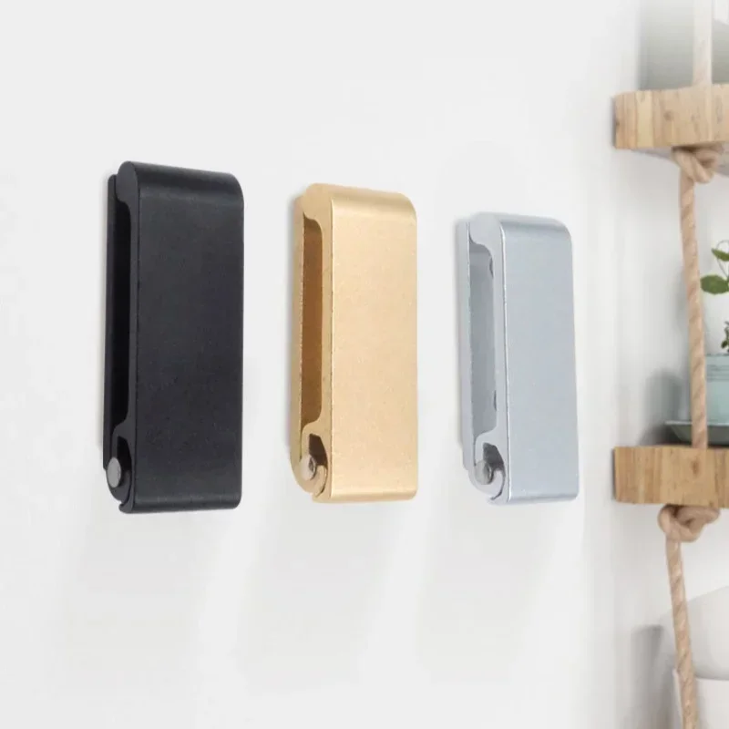 Aluminum Alloy Folding Solid Multifunctional Clothes Hook Door Wardrobe Coat Robe Hook Single