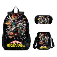 My Hero Academias Child School Backpack With Lunch Bags/shoulder Bags,pencil Bags, Bags For Boys Girls Best Gift