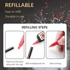 Leto Chinese style Calligraphy Brush tip Pen Black/Red/Gold for Student easy writing Markers Art School Supplies Stationery 5