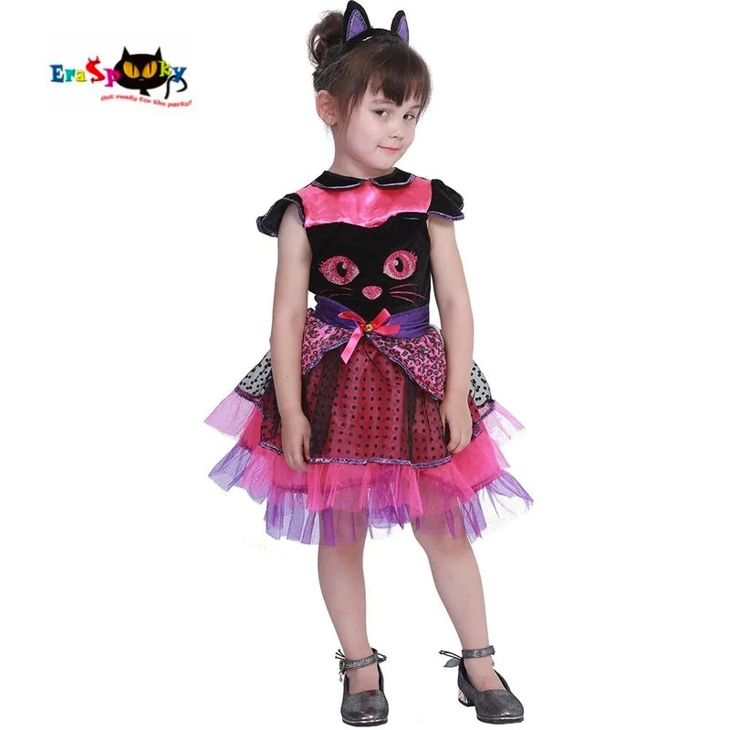 

Новое милое платье-пачка для девочек с кошкой мисс Китти, костюм на Хэллоуин для девочек, костюм на Рождество, карнавал вечерние, косплей, карнавал, Пасха, Пурим